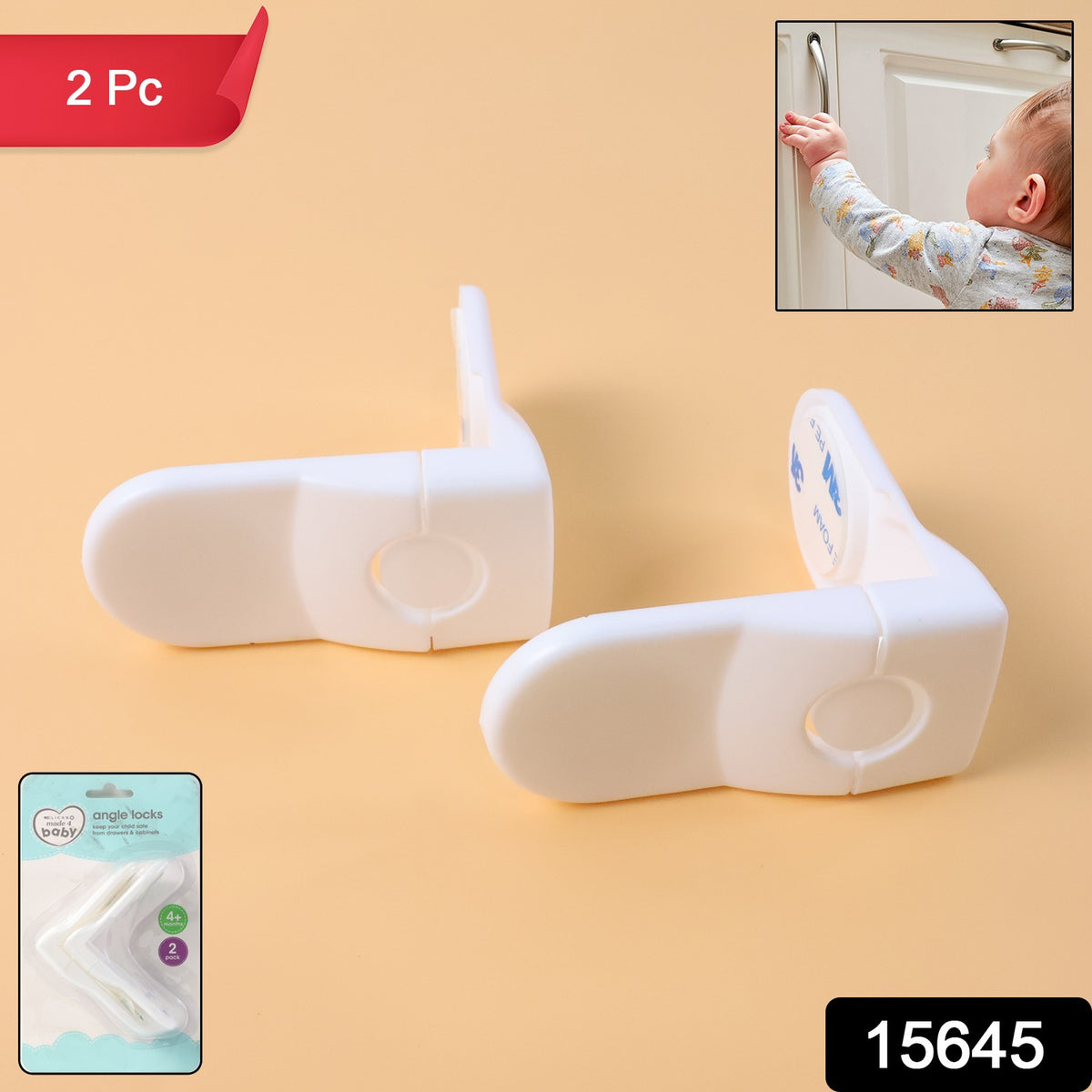 Baby Safety Cabinet Lock (2 Pc Set)
